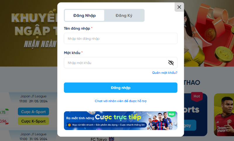Trình tự các bước đăng nhập tại nhà cái 8live